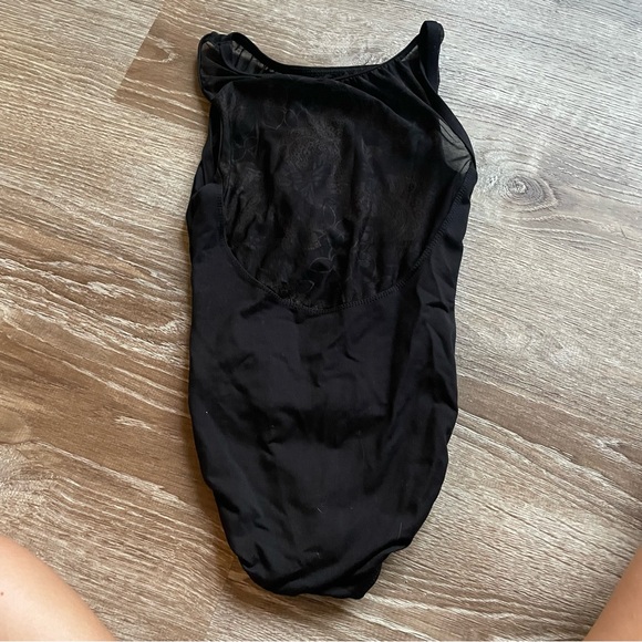 Capezio Black and Gold detail Leotard Small - Picture 3 of 6